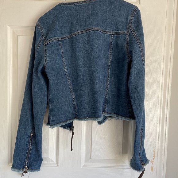DENIM RACER JACKET - Picture 2 of 6